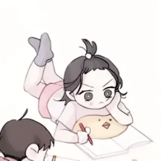 🍢 Chibi, Dziewczyna, Rysunek, Styl Anime, Kreskówka telegram sticker
