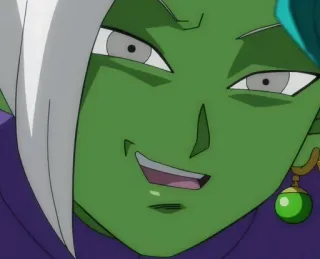 👹 Zamasu Dragon Ball Super Zamasu, Dragon Ball Super, Anime, Penjahat, Karakter, Jahat, Seringai telegram sticker