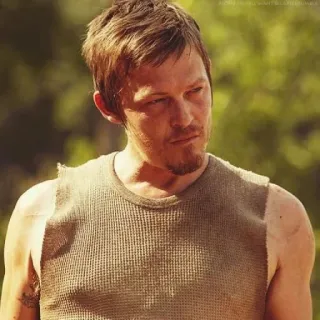 😐 Daryl Dixon The Walking Dead Daryl Dixon, The Walking Dead, Norman Reedus, Personagem, Série de TV, Pós-apocalíptico telegram sticker