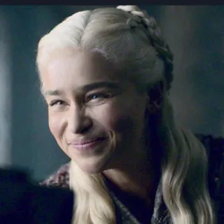 😊 Daenerys Targaryen Game of Thrones Daenerys Targaryen, Game of Thrones, Emilia Clarke, Personaggio, Fantasy, Serie TV telegram sticker