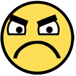 😡 arrabbiato, triste, Emoji, seccato, infelice telegram sticker