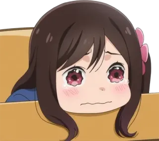 🥺 anime girl, crying, sad, kawaii, cute, emotional telegram sticker
