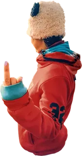 🖕 dedo do meio, ofensivo, gesto, rude telegram sticker