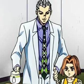 🐈 Yoshikage Kira JoJo's Bizarre Adventure Anime, Charakter, Jojo, Kira, Kawajiri, Shonben whatsapp sticker