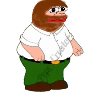 🐸 Pepe the Frog pepe, meme, meme internet, grenouille, peter griffin, family guy telegram sticker