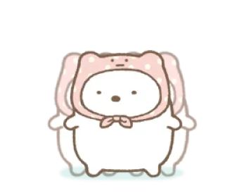 😨 coniglio, carino, animale, kawaii whatsapp sticker