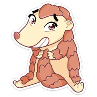 😬 панголин, животное, милый, мультик, чешуя, муравьед, млекопитающее whatsapp sticker