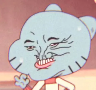 🍕 Gumball The Amazing World of Gumball cartoon, funny, character, tv show, Gumball, meme whatsapp sticker