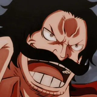 👑 Gol D. Roger One Piece Gol D. Roger, One Piece, Anime, Pirata, Manga telegram sticker