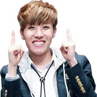 ☝️ kpop, J-Hope, BTS, persona, sorriso, ragazzo whatsapp sticker
