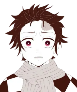 😧 Tanjiro Kamado Demon Slayer Anime, Demon Slayer, Tanjiro, Manga, Personaggio whatsapp sticker