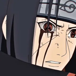 ⚔️ Itachi Uchiha Naruto Аниме, Манга, Ниндзя, Шаринган, Итачи, Учиха, Наруто telegram sticker