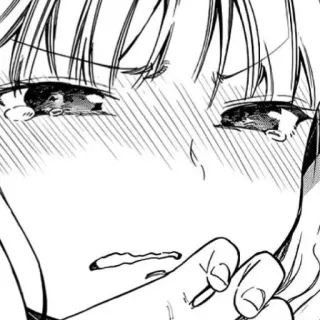 😥 anime, crying, emotional, manga, sad telegram sticker