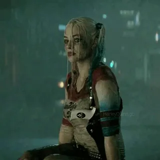 😔 Harley Quinn Suicide Squad Harley Quinn, Margot Robbie, Escuadrón Suicida, DC Comics, Villano, Antihéroe, Personaje de cómic, Película telegram sticker