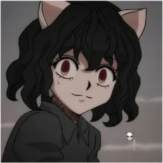 🖤 Neferpitou Hunter x Hunter Аниме, Кот, Манга, Персонаж, Неферпиту, Hunter x Hunter telegram sticker