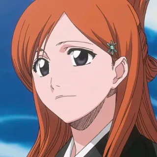 🙂 Orihime Inoue Bleach anime, manga, Bleach, Orihime Inoue, character, female telegram sticker