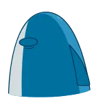 😐 Squalo, Cartone animato, Divertente, Carino, Stupido, Animale whatsapp sticker