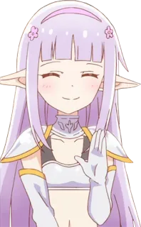 👋 Anime, Elfe, Süß, Mädchen, Kawaii, Fantasy whatsapp sticker