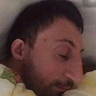 😴 sleeping, man, bed, face, tired telegram sticker