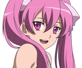 😏 Mine Akame ga Kill! anime, roze haar, tsundere, meisje, Mine, Akame ga Kill telegram sticker