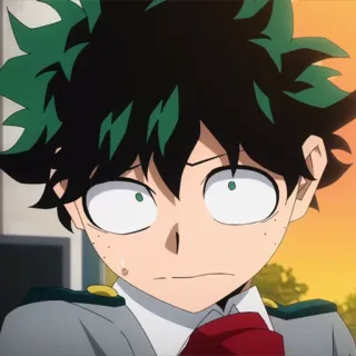 🥦 Izuku Midoriya My Hero Academia anime, manga, cartoon, hero, Izuku Midoriya, My Hero Academia telegram sticker