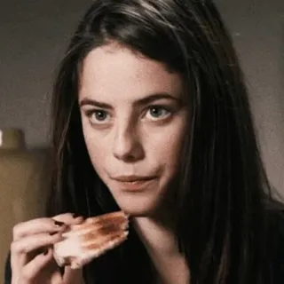 🕸 Frau, Essen, Pizza, Nahrung, Lässig whatsapp sticker