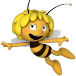 😏 Maya the Bee abelha, desenho animado, animal, voando, programa infantil telegram sticker