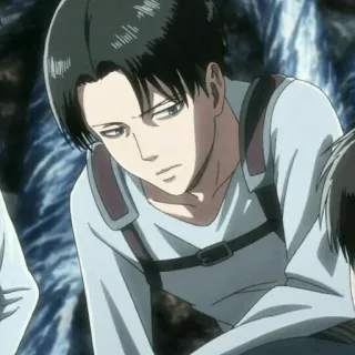 🖤 Levi Ackerman Attack on Titan anime, manga, levi, ackerman, attack on titan telegram sticker