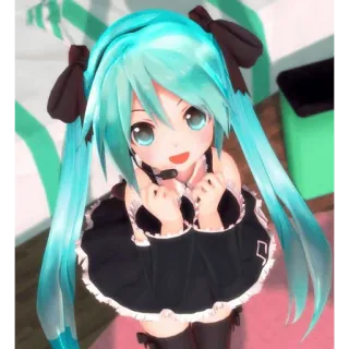😃 Hatsune Miku Anime, Manga, Vocaloid, Hatsune Miku, Kawaii telegram sticker