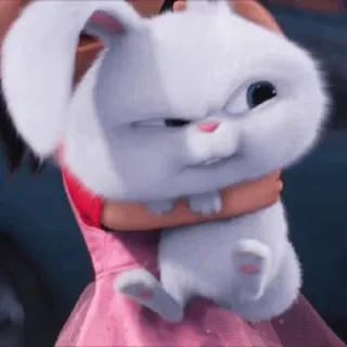 🐰 Snowball The Secret Life of Pets Hase, Kaninchen, süß, Tier, Haustier telegram sticker