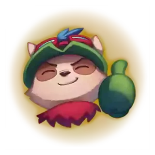 😊 Teemo League of Legends teemo, league of legends, bohater, gra wideo telegram sticker