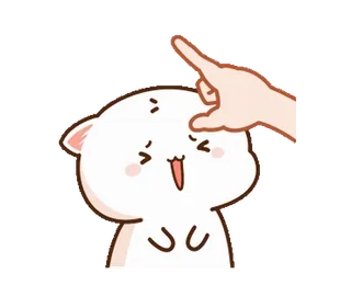 🥺 gatto, carino, felice, cartone animato, kawaii, divertente, adesivo telegram sticker