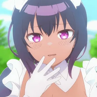 😏 anime, maid, cute, cartoon, character, girl telegram sticker