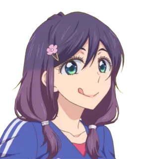 😋 anime, girl, cute, character, manga, portrait whatsapp sticker