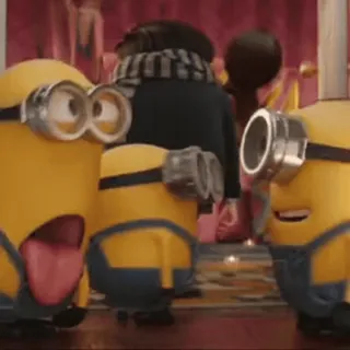 🤪 Minions Despicable Me Minions, dibujos animados, gracioso, amarillo, Gru, mi villano favorito telegram sticker