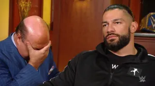 😒 Roman Reigns Wrestling, WWE, Roman Reigns, Paul Heyman, Sport whatsapp sticker