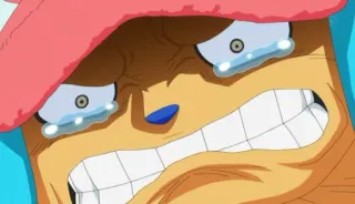 😢 Tony Tony Chopper One Piece anime, khóc, Chopper, One Piece, cảm xúc whatsapp sticker