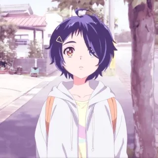 😕 Ai Ohto Wonder Egg Priority Anime, Nhân vật, Ai Ohto, Wonder Egg Priority, Phim hoạt hình whatsapp sticker