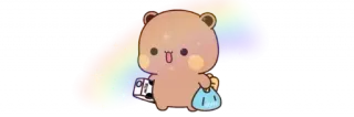 💞 น่ารัก, หมี, รุ้ง, คาวาอิ, สติกเกอร์ telegram sticker