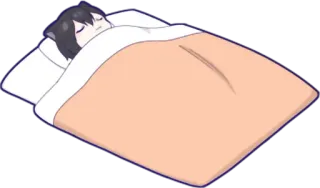 😴 durmiendo, chica gato, anime, manta, kawaii, lindo, adormilado telegram sticker