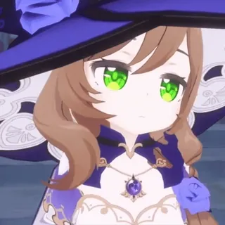 😕 Lisa Genshin Impact 动漫, 游戏, 角色, 可爱, 原神, 丽莎 telegram sticker