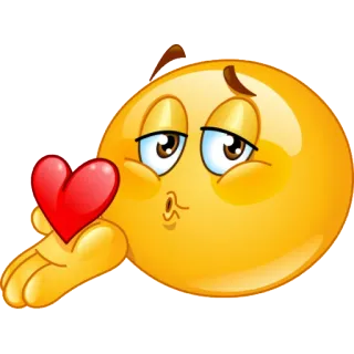 💋 Emoji, Liebe, Herz, Kuss, Cartoon telegram sticker