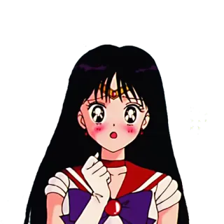 😳 Sailor Mars Sailor Moon アニメ, 漫画, セーラーマーズ, セーラームーン, 火野レイ telegram sticker
