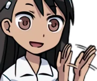 🌟 Nagatoro Don't Toy With Me, Miss Nagatoro Аниме, Персонаж, Мультфильм, Иллюстрация, Фанатское творчество telegram sticker