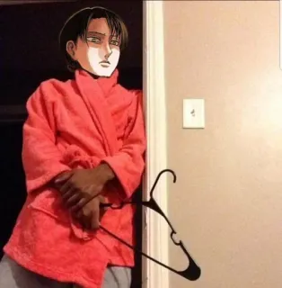 😭 Levi Ackerman Attack on Titan anime, manga, Attack on Titan, Levi, Levi Ackerman, funny whatsapp sticker