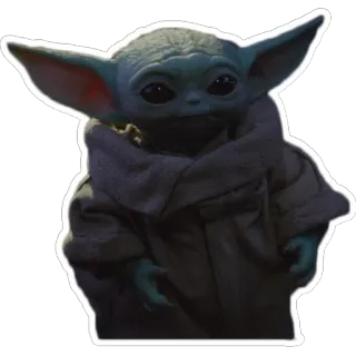 🤵 Grogu The Mandalorian Grogu, Baby Yoda, The Mandalorian, Star Wars, lucu, fiksi ilmiah whatsapp sticker