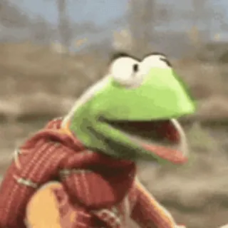 🚴‍♂️ Kermit the Frog 科米, 青蛙, 玩偶, 布偶, 表情包, 搞笑 whatsapp sticker