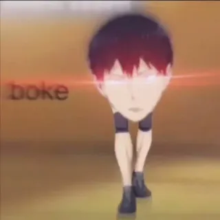 🤬 boke anime, character, funny, meme whatsapp sticker