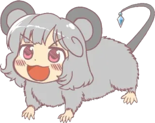 😀 Anime, Tikus, Kartun, Lucu, Binatang telegram sticker