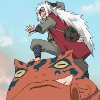 🌫 Jiraiya Naruto Anime, Manga, Jiraiya, Naruto, Sabio, Sapo, Ninja telegram sticker